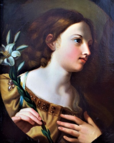 Paintings & Drawings  - &quot;Announcing Ange&quot;l Italian school, 17th century